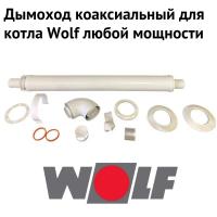 Дымоход для котла Wolf любой мощности, комплект антилед (Россия) (dymWolf)