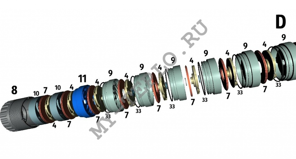 запчасти Джилекс Водомет 40/75