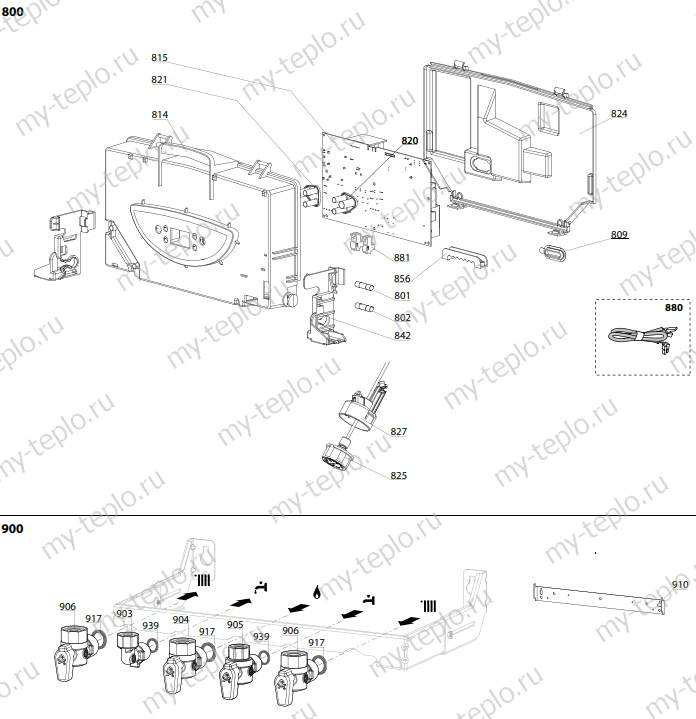 Запчасти для Ariston HS X 24 CF: схема Запчасти Ariston HS X 24 CF купить в Владимире