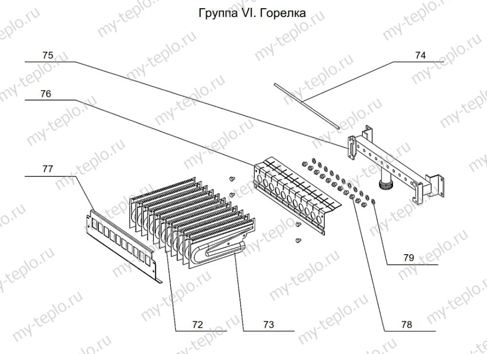 Запчасти Arderia B24 купить в Владимире